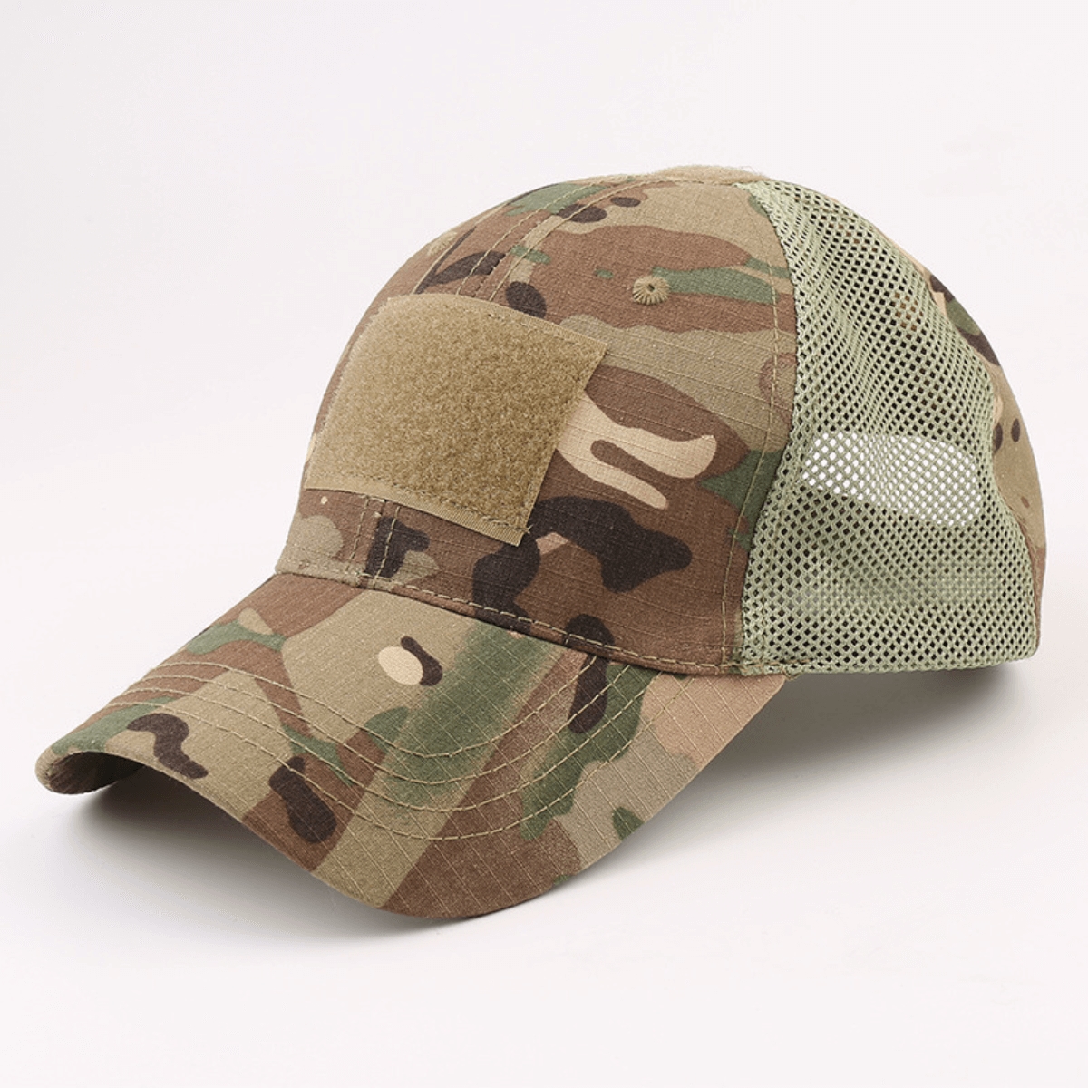 Picture of JupiterGear JG-HAT2-LGTCAMO Military-Style Tactical Patch Hat with Adjustable Strap (JG-HAT2) Light Camo