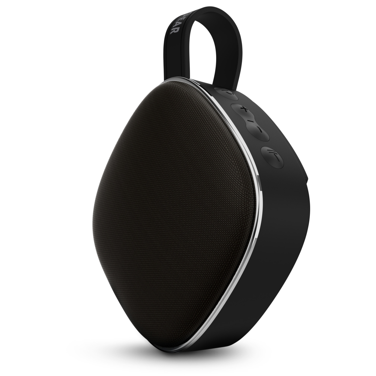 Fabrix Mini Wireless Speaker for Easy Pairing w/ Built-In Mic () Black - HYPERGEAR 15563-HYP
