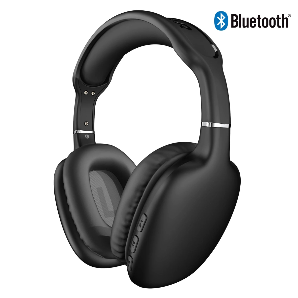 Picture of Hypercel 15610-HYP HyperGear VIBE Wireless Bluetooth Headphones w/ Extended Battery Life (15610-HYP) Black