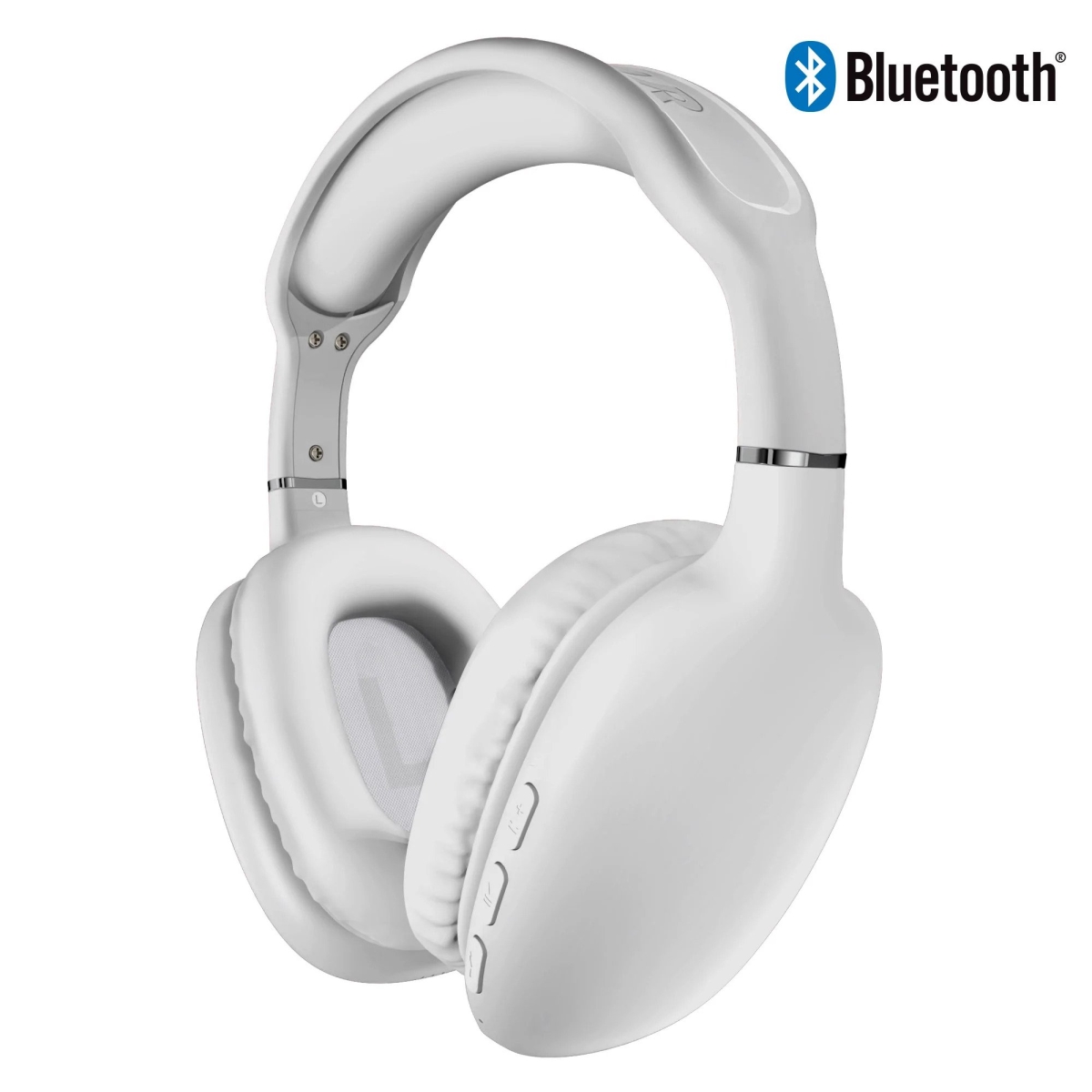 Picture of Hypercel 15613-HYP HyperGear VIBE Wireless Bluetooth Headphones w/ Extended Battery Life  (15613-HYP) White
