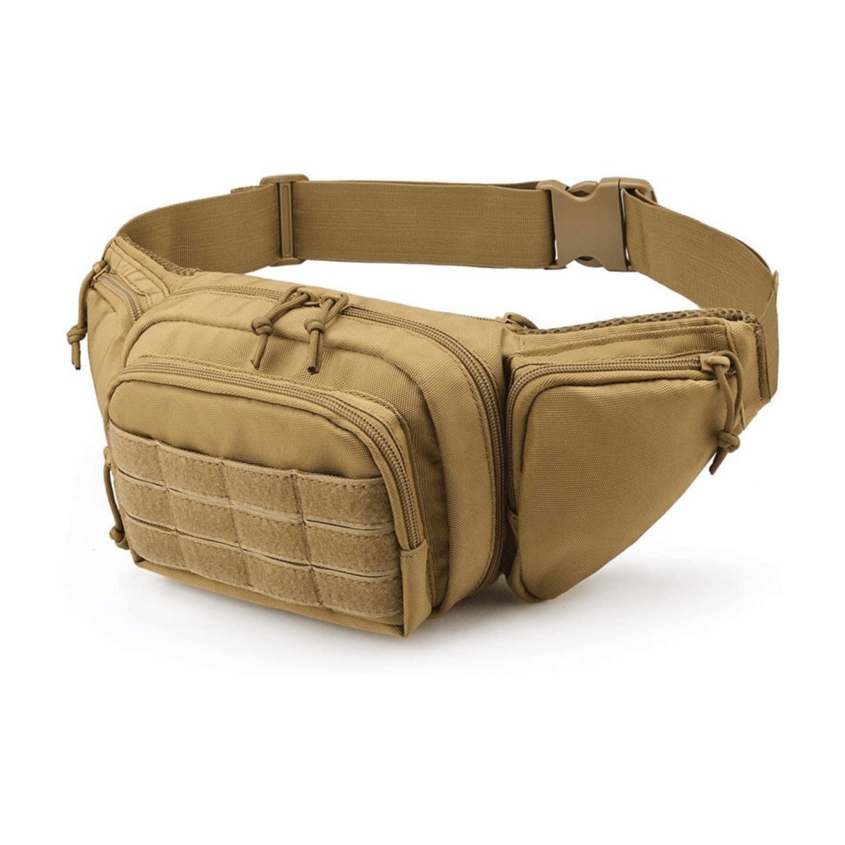 Picture of JupiterGear JG-TFANPCK-1-KHAKI Tactical Military Waist Bag & MOLLE EDC Pouch For Outdoor Activities
