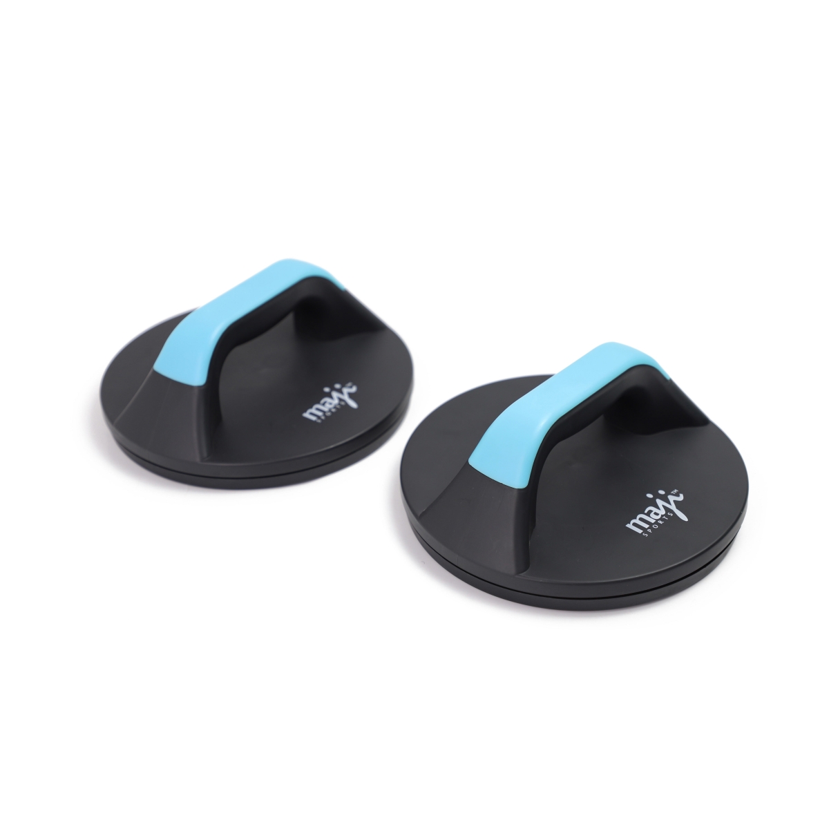 Rotating Push Up Handles, Lightweight & Portable () Black/Blue