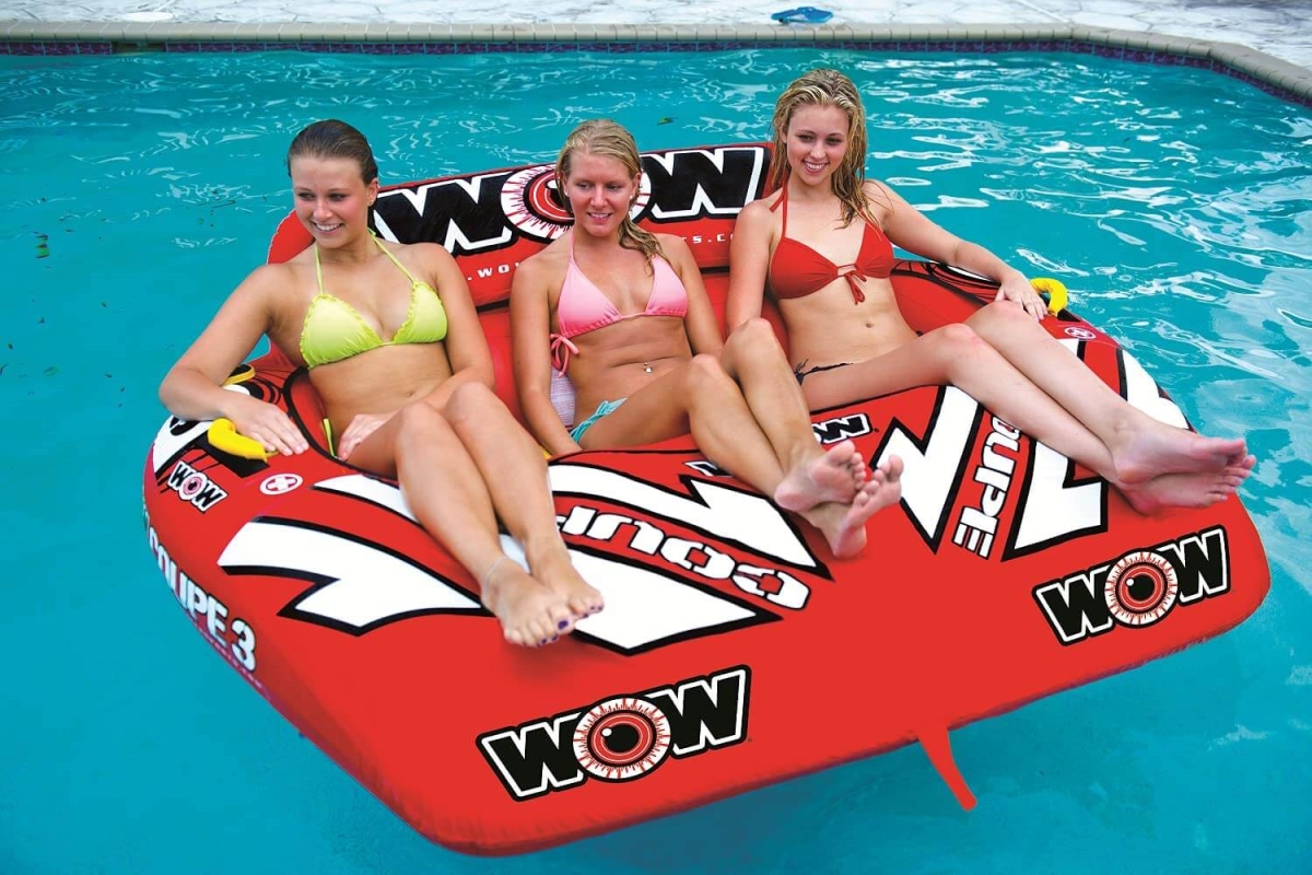 21-1080-WOW WOW Sports 3-Person Coupe Cockpit Towable with Heavy Duty Towing System