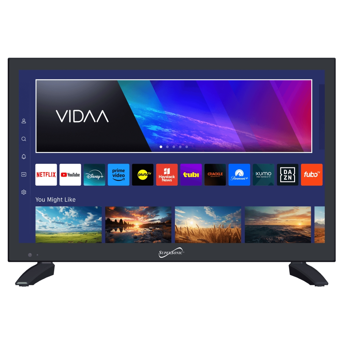 Supersonic SC-1920VTV Supersonic 19' VIDAA ACDC Compatible LED Smart TV with Built-In WiFi