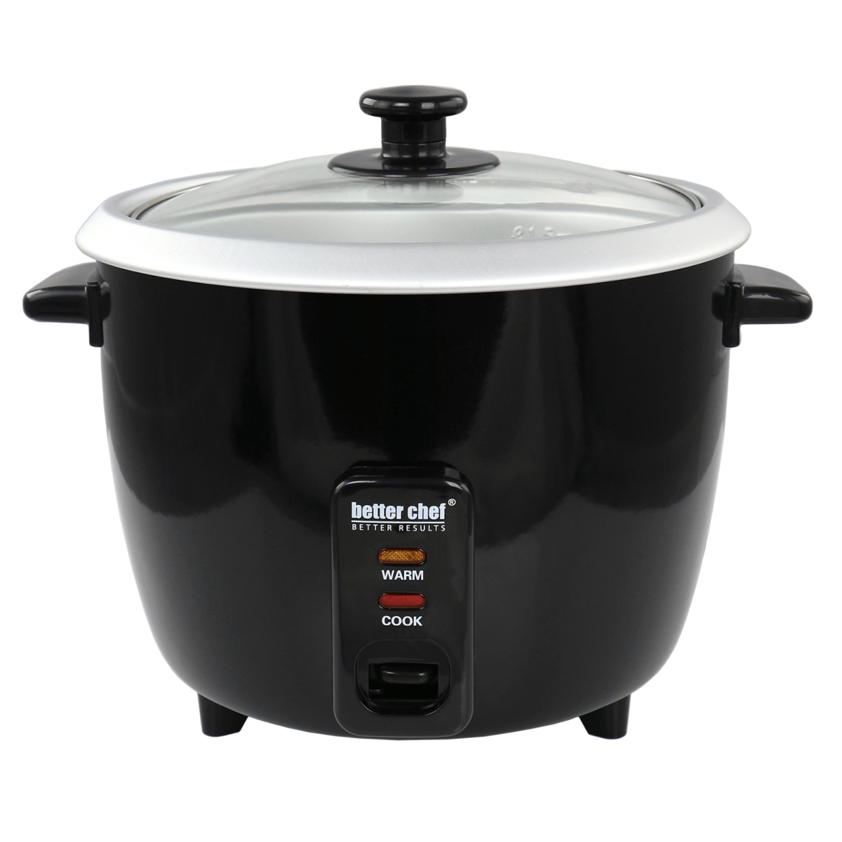 IM-402B-8RICE-CP  8-Cup - 16-Cup Cooked - Rice Cooker with Measuring Cup and Paddle - Black