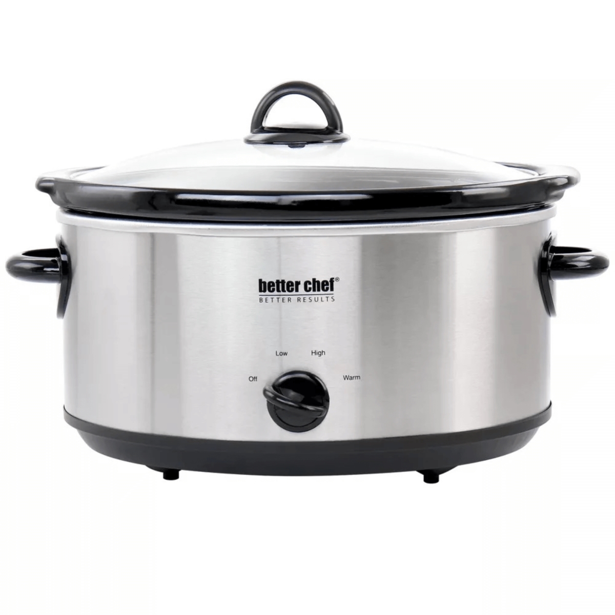 Picture of Better Chef IM-469S-CP Better Chef 6-Quart Oval Stainless Steel Slow Cooker with Removable Sto are Crock