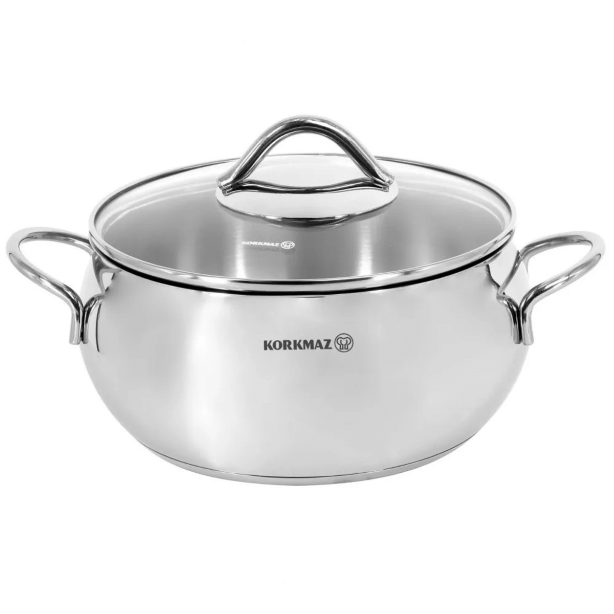 Picture of Korkmaz A1072-CP Korkmaz Tombik 2.5L Stainless Steel Casserole Dish with Lid