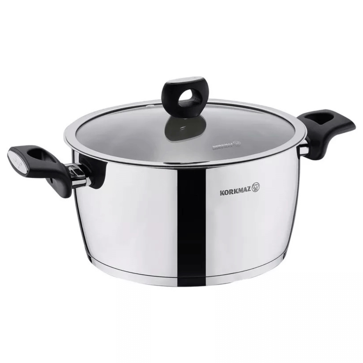 Picture of Korkmaz A2991-CP Korkmaz Nora 2L Stainless Steel Casserole with Lid