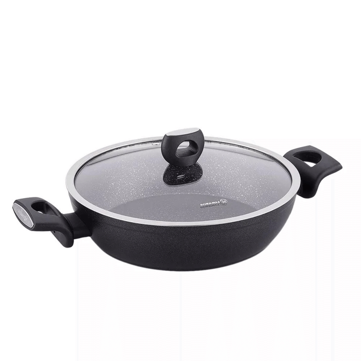 Picture of Korkmaz A2943-CP Korkmaz Nora Granita 2.2L Aluminum Non Stick Low Casserole Dish with Lid