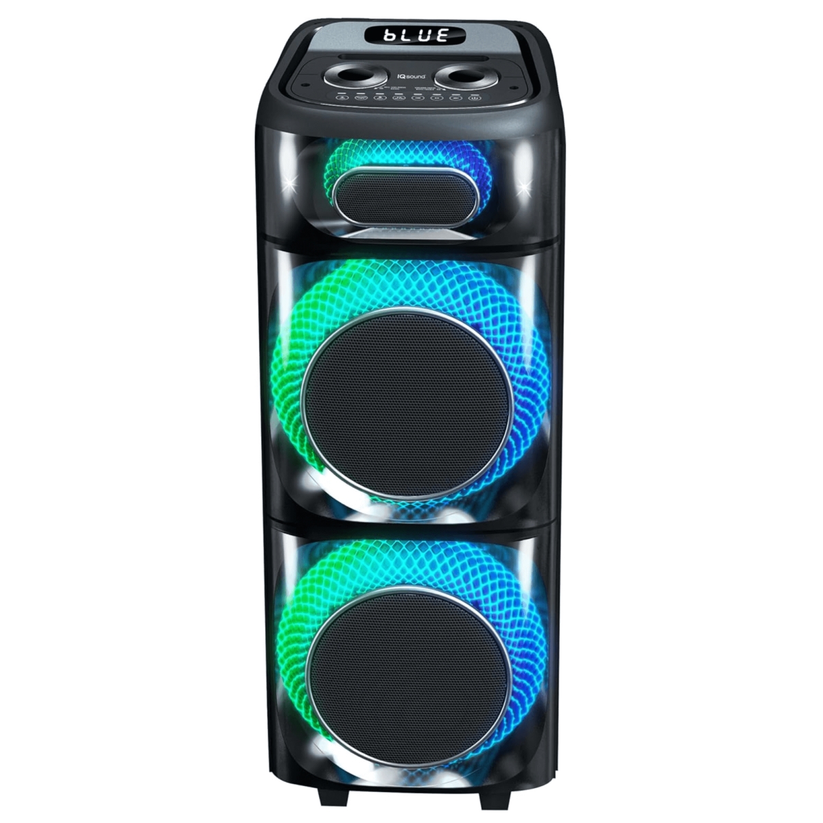 IQ-7710DJBT  TorusFLEX 2x10-Inch Portable Bluetooth DJ Speaker