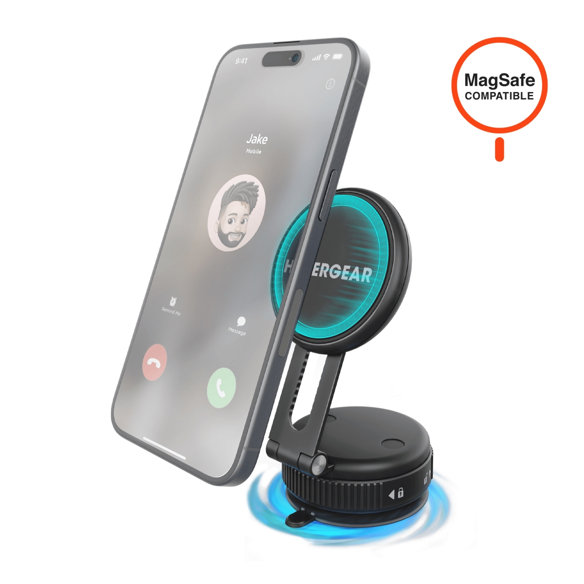 16348-HYP  Mag Vac Magnetic Phone Mount with Vacuum Suction Cup Base