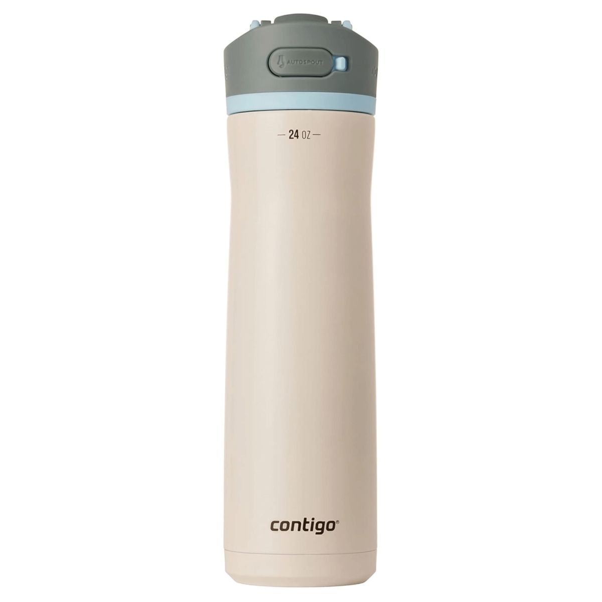 Picture of Contigo 2171263-CW-CP Contigo Wells Chill Stainless Steel 24oz Water Bottle with Autospout Straw Lid and Filter