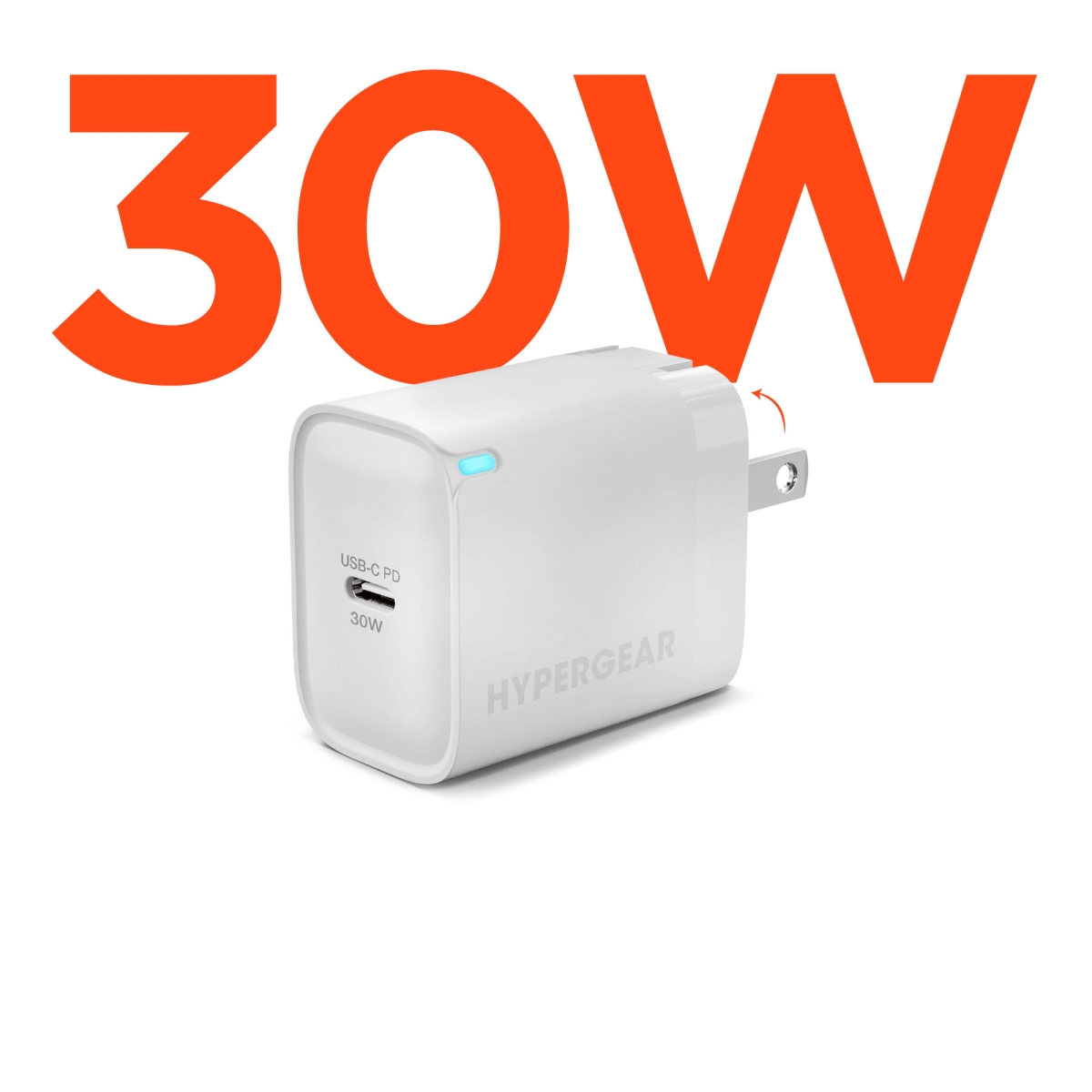 16313-HYP  30W USB-C PD Fast Wall Charger with PPS
