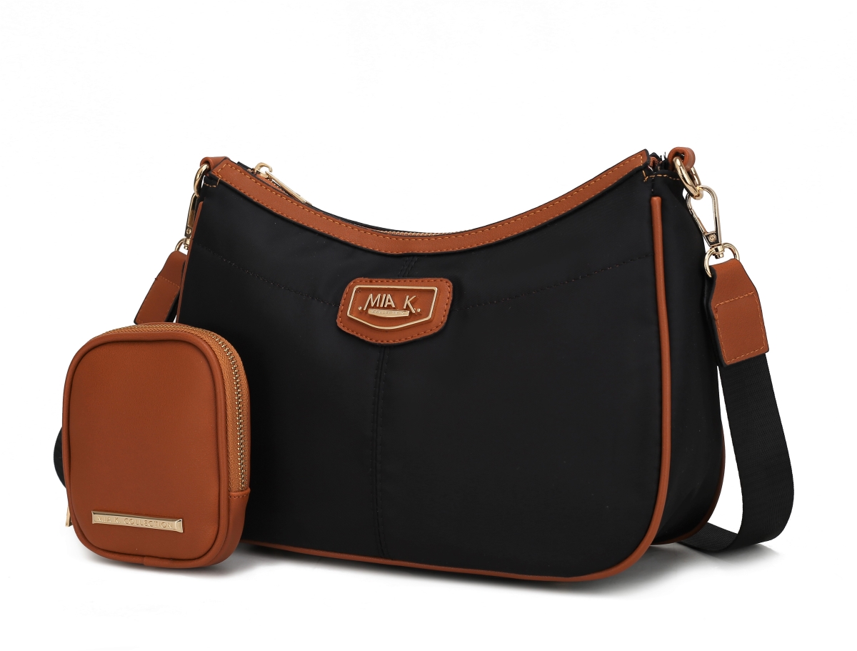 Picture of MKF Collection by Mia K. MKF-X769BK-COG Freya 2-Pc Crossbody Bag