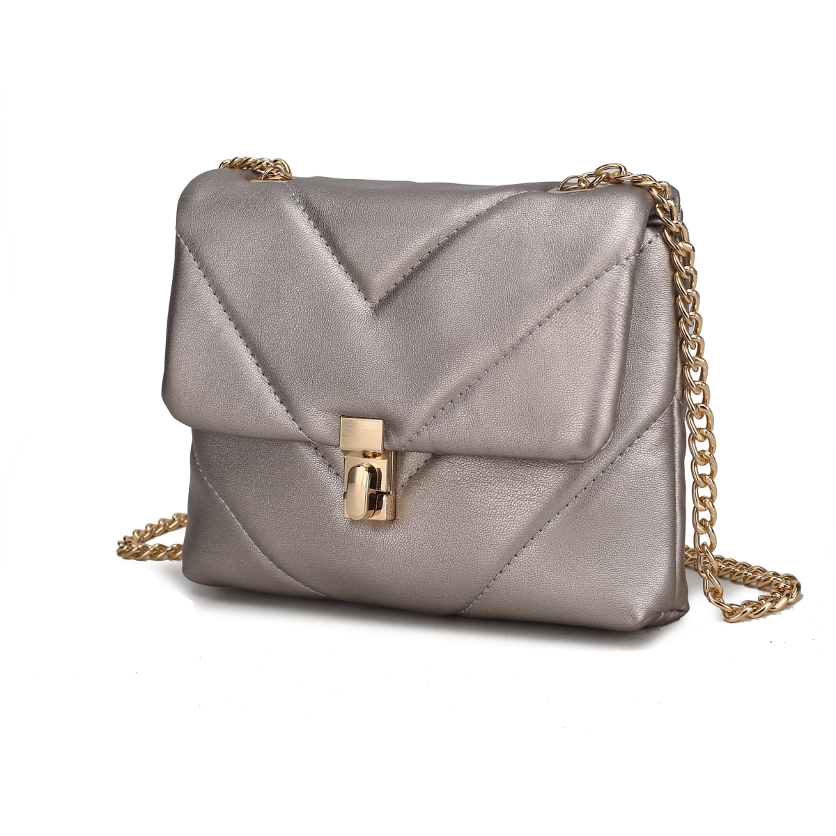 Picture of MKF Collection by Mia K. MKF-21406A-PW Ellie Crossbody Bag