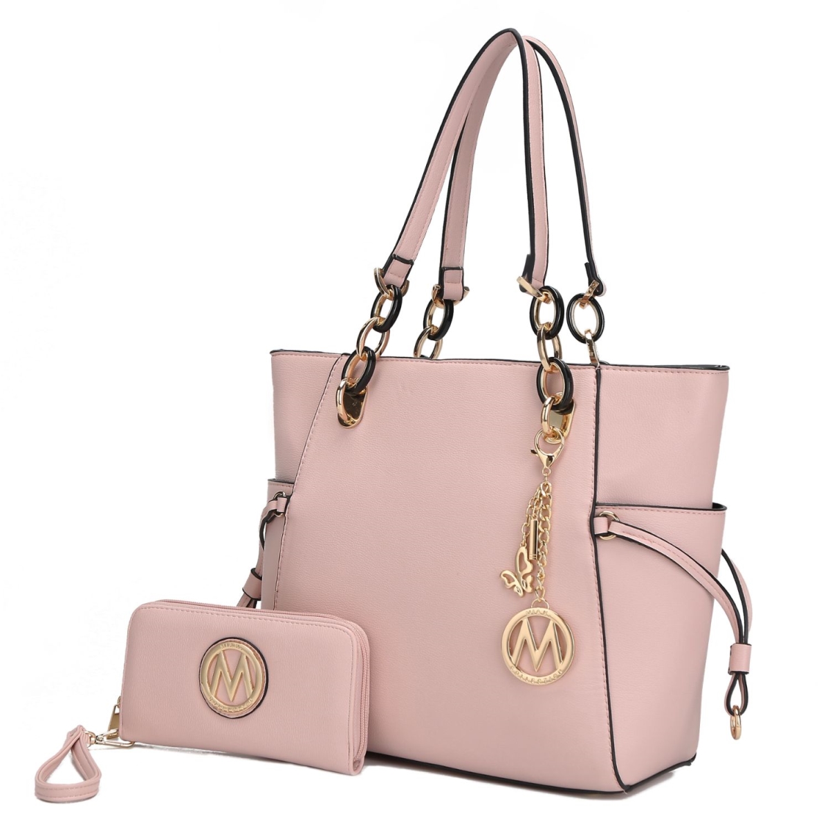 Picture of MKF Collection by Mia K. MKF-TLKC-X535BLS Yale Tote Bag with Wallet by Mia K. - Blush
