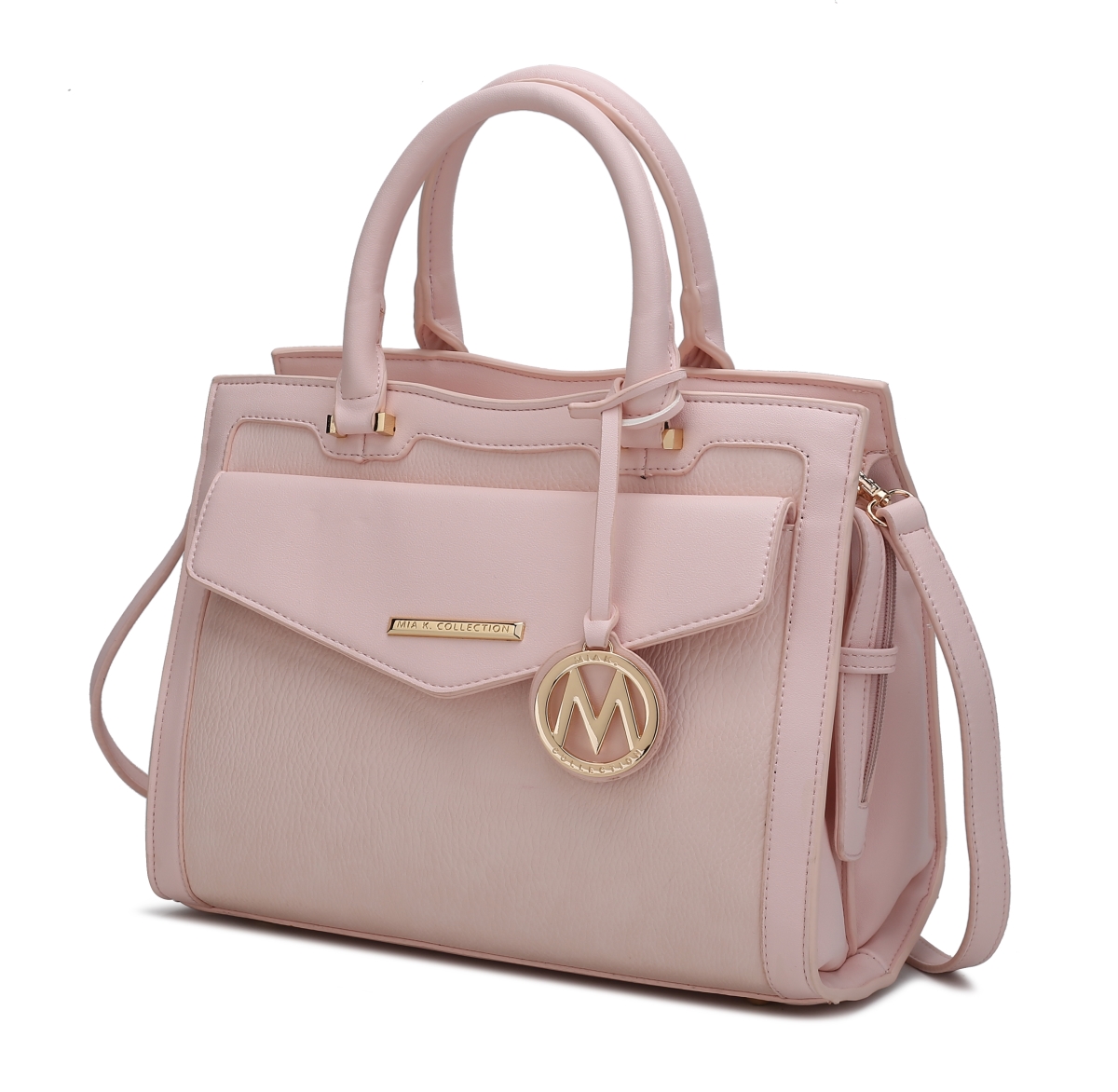 Picture of MKF Collection by Mia K. MKF-X652LPK-LPK Alyssa satchel Bag, Light Pink
