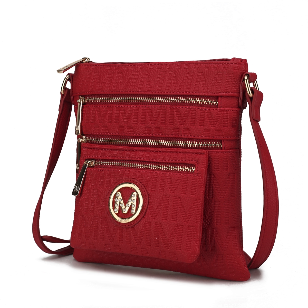 Picture of MKF Collection by Mia K. MKF-PU7762RD Jessy M Signature Crossbody Bag