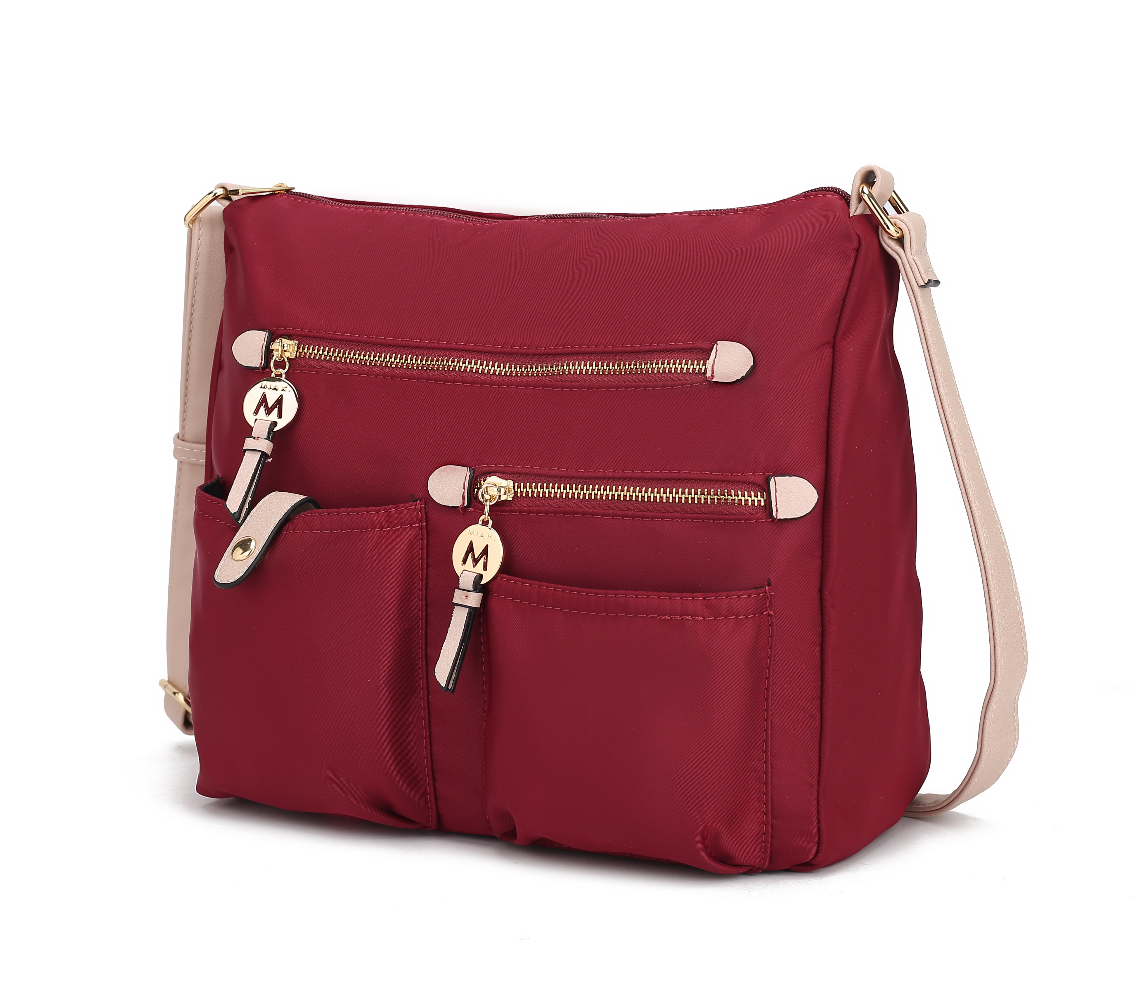 MKF Collection MKF-X638WN-BLS Serena Color-Block Nylon Womens Shoulder Bag by Mia K -  MKF Collection by Mia K.