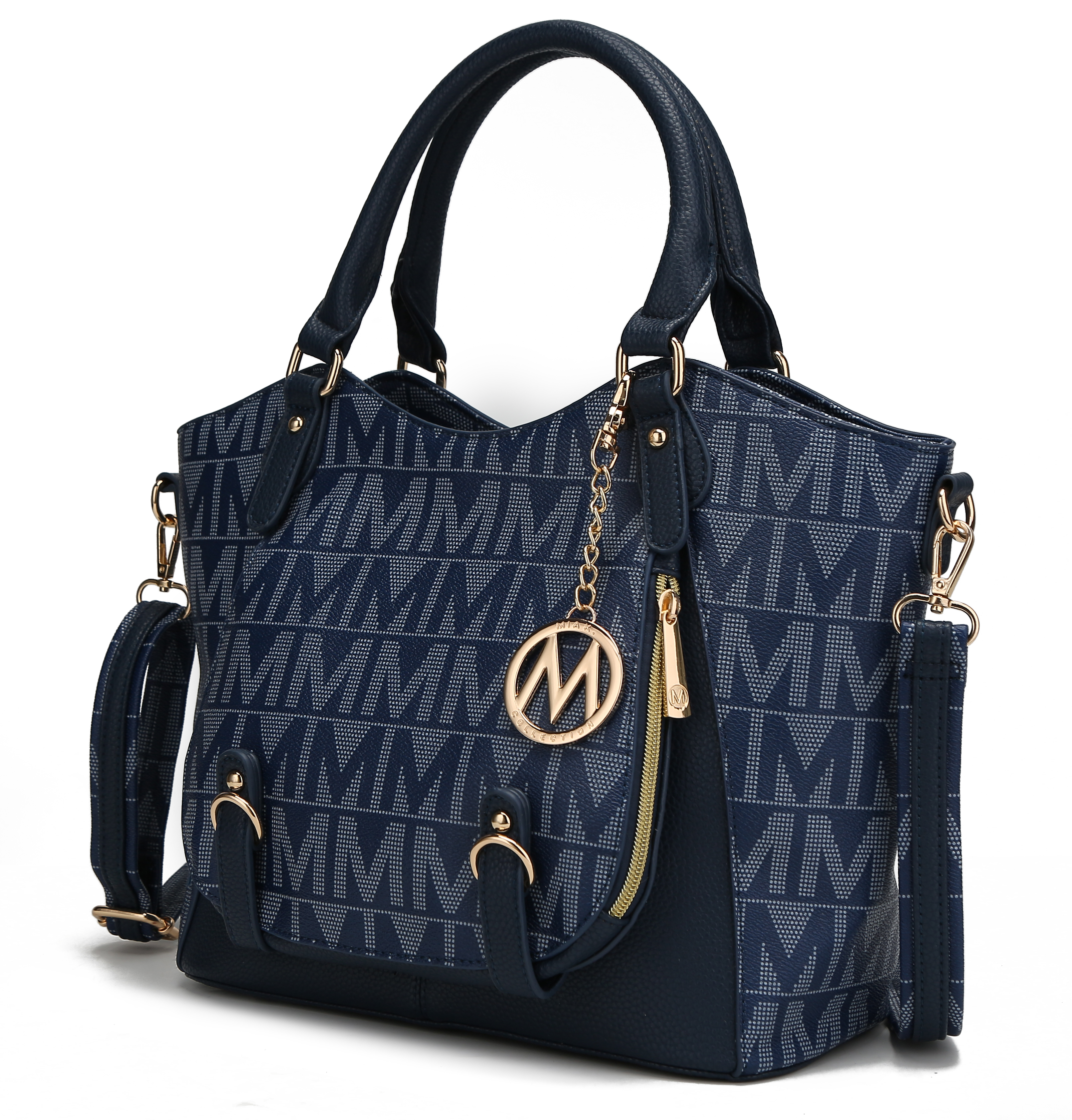 MKF Collection Fula Signature Vegan Leather Women's Satchel Handbag by Mia k -  MKF Collection by Mia K., MKF-BM3384NV