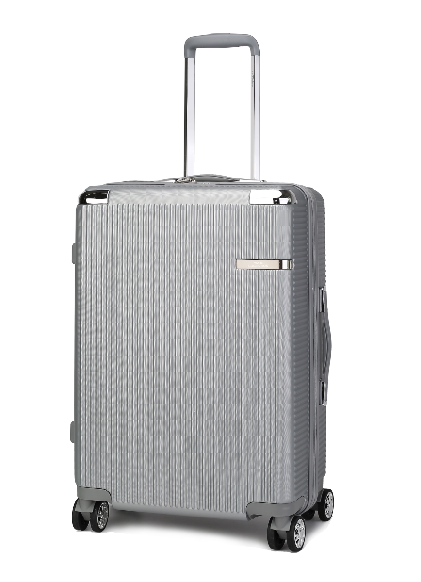 MKF-HR100SL-L 22.5 in. Tulum Check-in Spinner, Silver -  MKF Collection by Mia K.