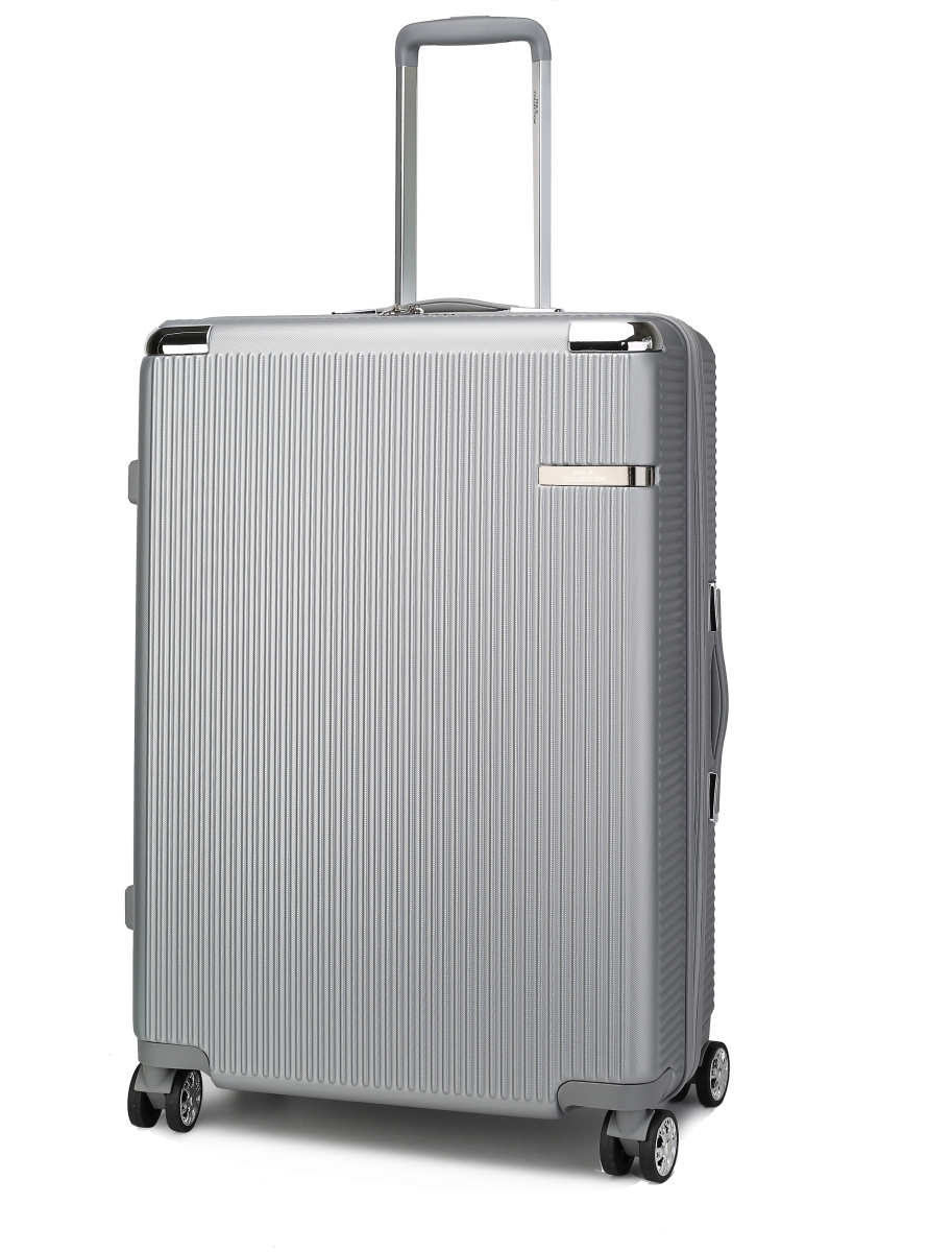 MKF-HR100SL-XL 26.5 in. Tulum Check-in Spinner with TSA Security Lock, Silver - Extra Large -  MKF Collection by Mia K.