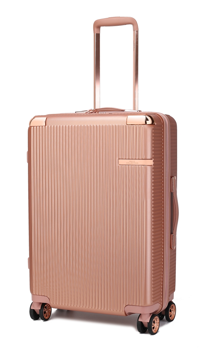 MKF-HR100RGL-L 22.5 in. Tulum Check-in Spinner, Rose Gold -  MKF Collection by Mia K.