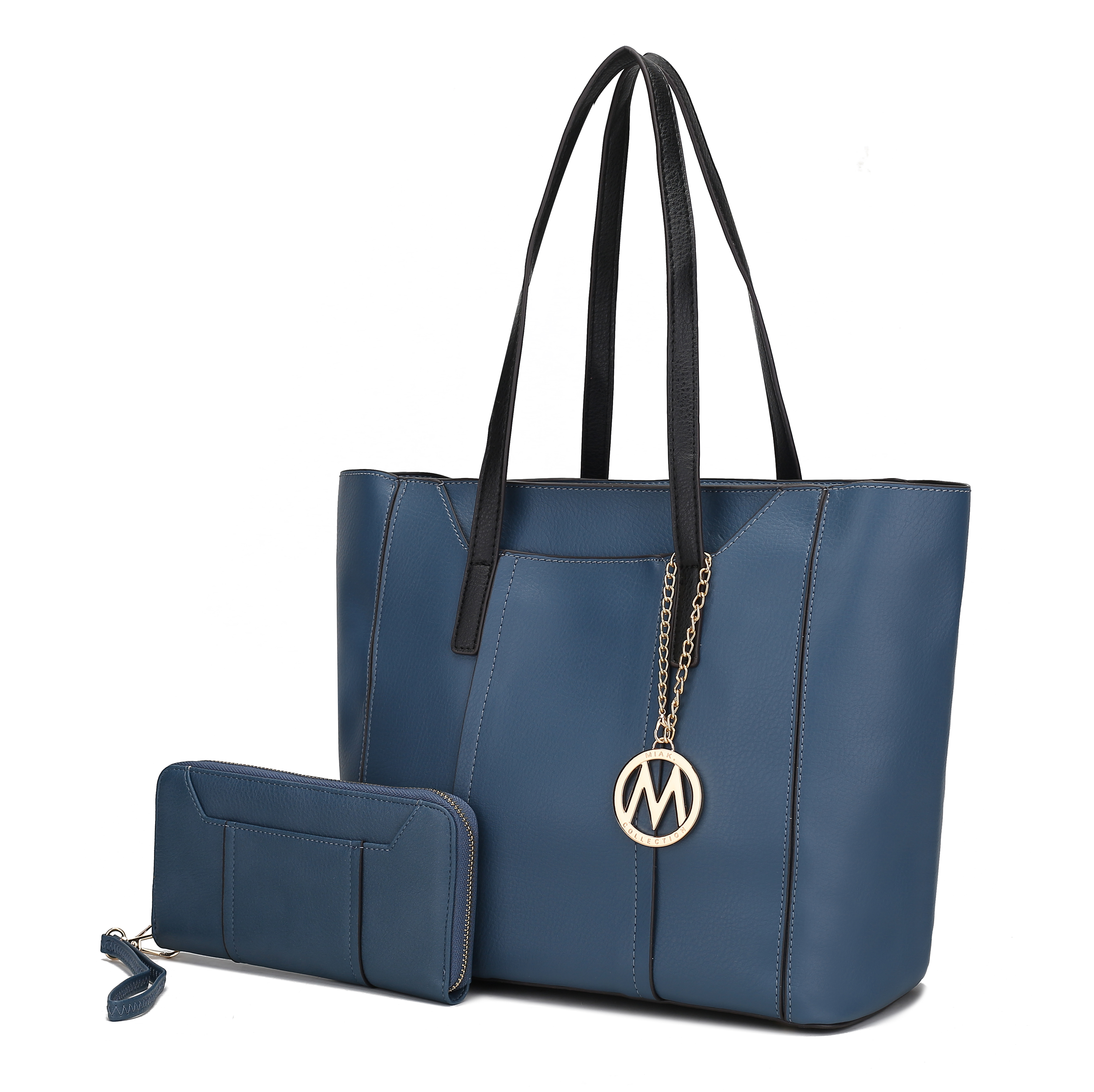 Picture of MKF Collection MKF-X1862PKBLU MKF Collection Dinah Light Weight Tote Handbag with Wallet by Mia K. 