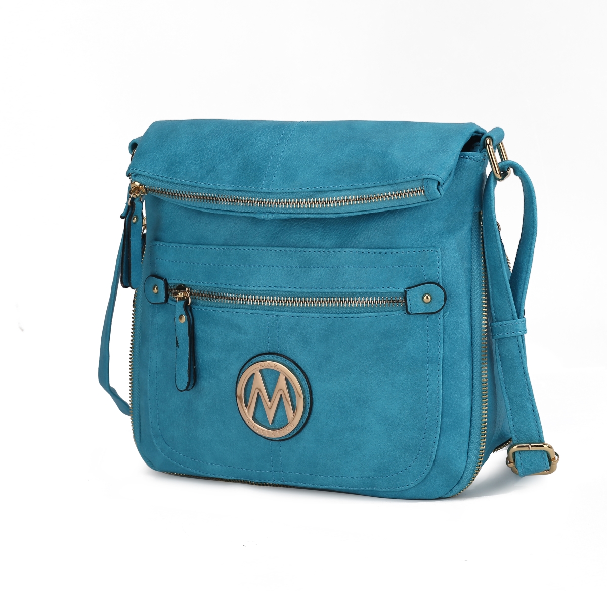Picture of MKF Collection by Mia K. MKF-X434TRQ Luciana Crossbody Bag, Turquoise