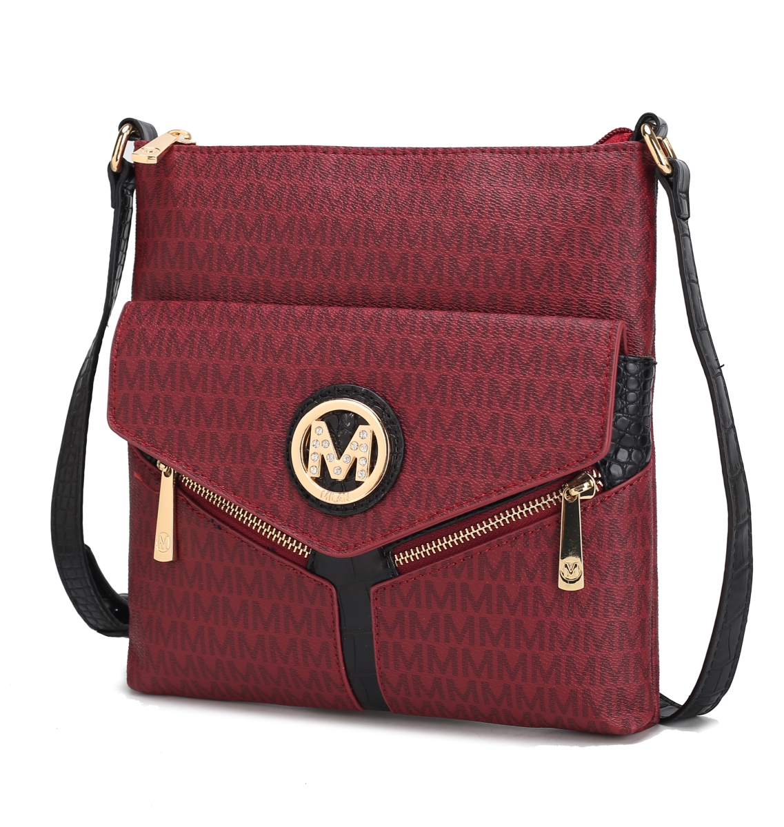 Picture of MKF Collection by Mia K. MKF-UM5526BRG Cecilia Crossbody Bag