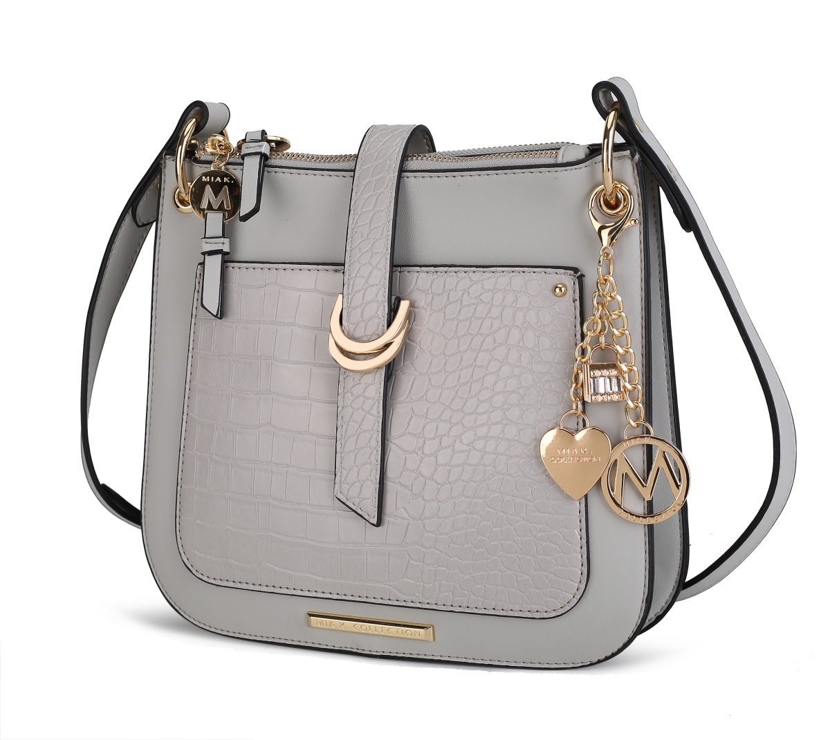 Picture of MKF Collection by Mia K. MKF-N-X533GRY Kiltienne Crossbody Bag