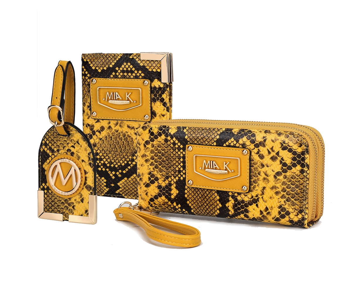 Picture of MKF Collection by Mia K. MKF-CB-X265MS Darla Snake Travel Gift Set 3 pieces