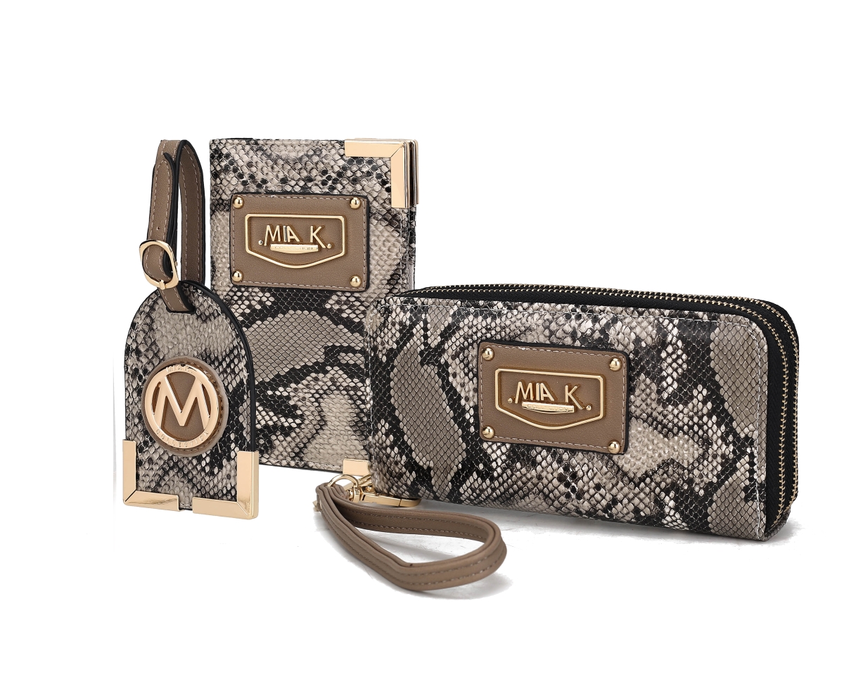 Picture of MKF Collection by Mia K. MKF-CB-X265TP Darla Snake Travel Gift Set 3 pieces