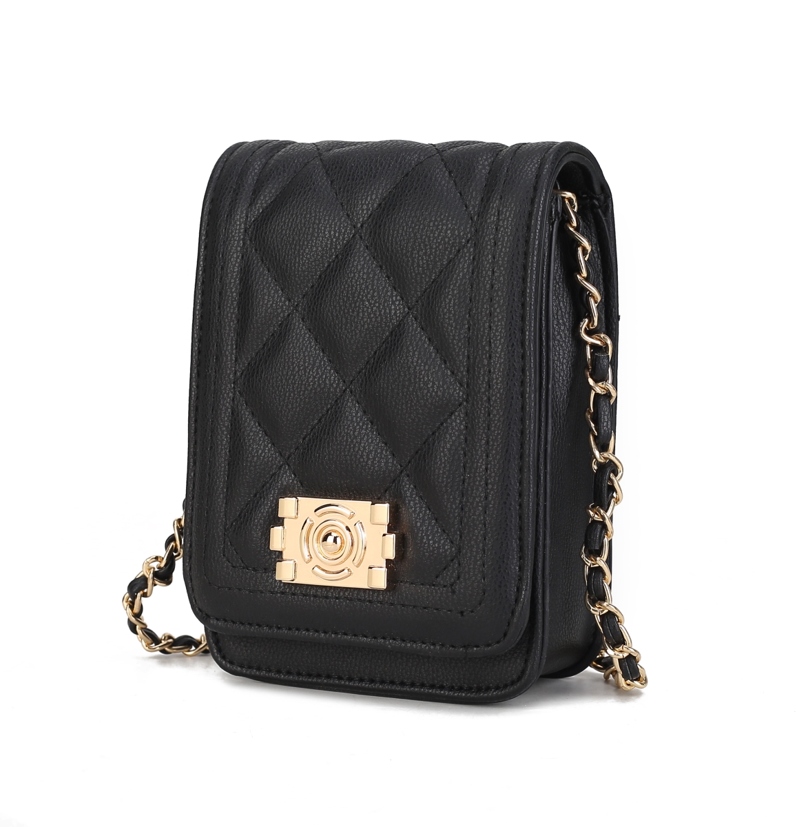 Picture of MKF Collection by Mia K. MKF-2682BK Gemma Crossbody Bag