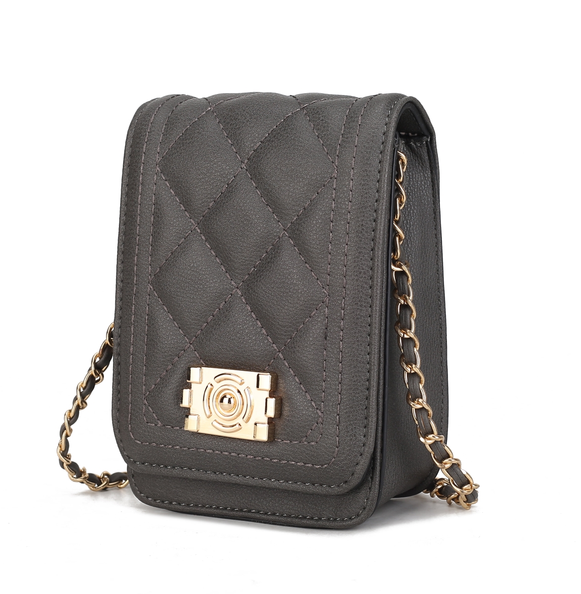 Picture of MKF Collection by Mia K. MKF-2682DGY Gemma Crossbody Bag