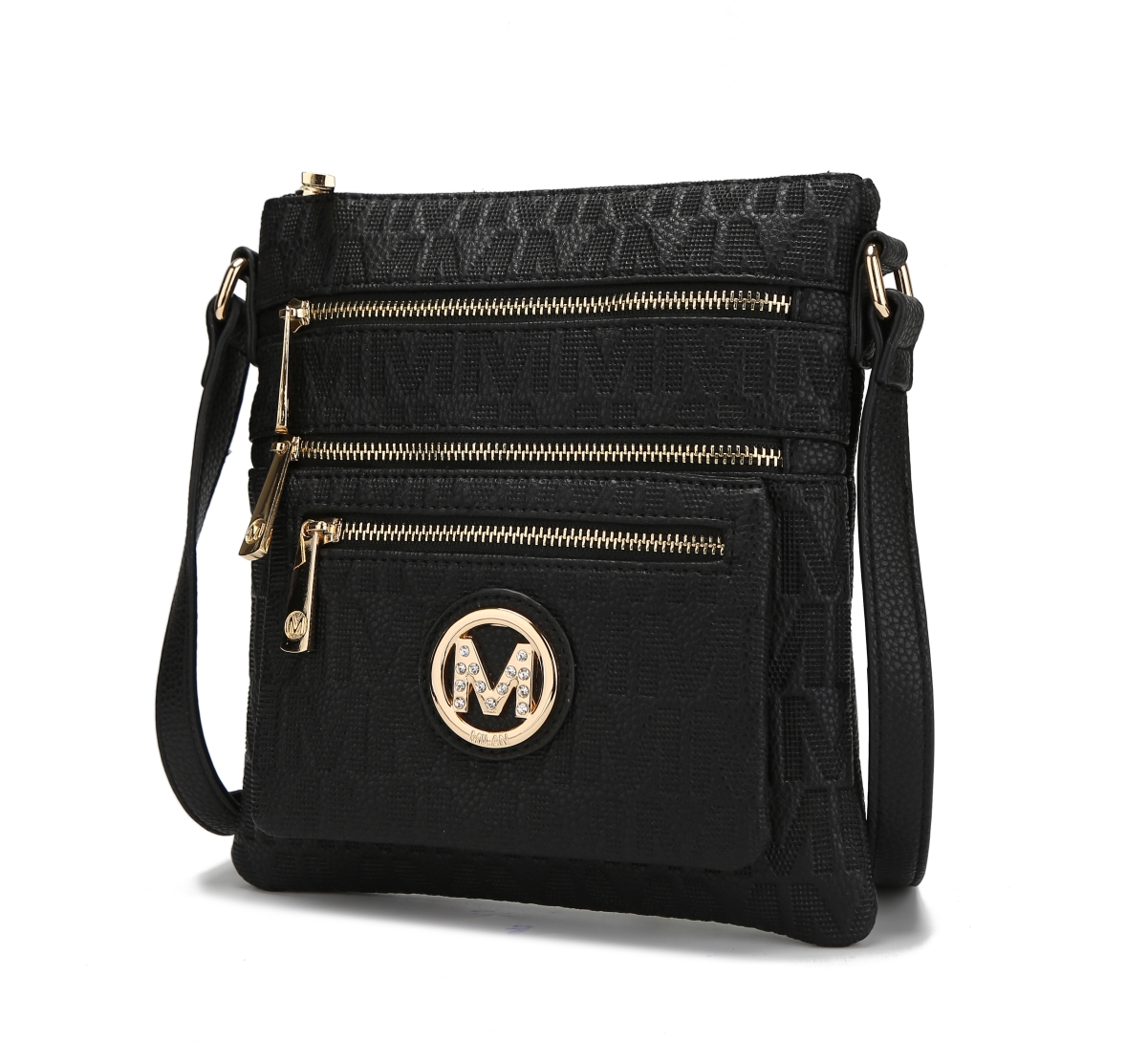 Picture of MKF Collection by Mia K. MKF-PU7762BK Jessy M Signature Crossbody Bag
