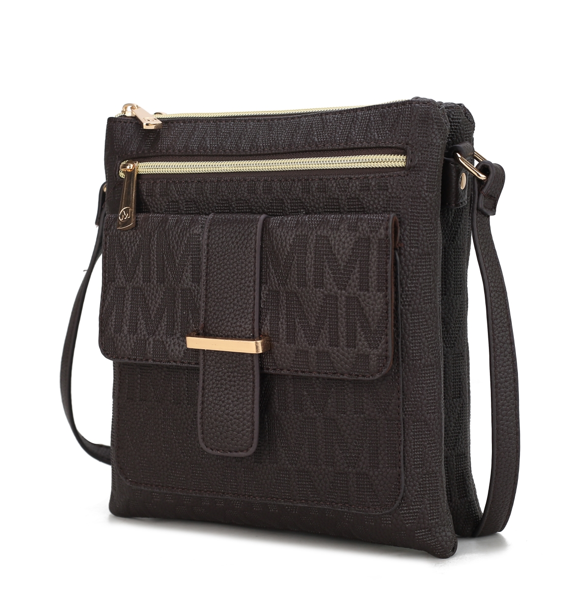 Picture of MKF Collection by Mia K. MKF-PU7797CH Janni Signature Embossed Crossbody Bag