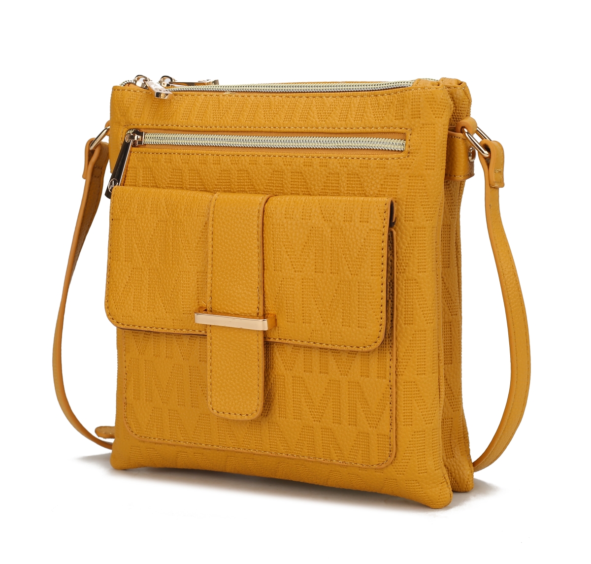 Picture of MKF Collection by Mia K. MKF-PU7797MS Janni Signature Embossed Crossbody Bag