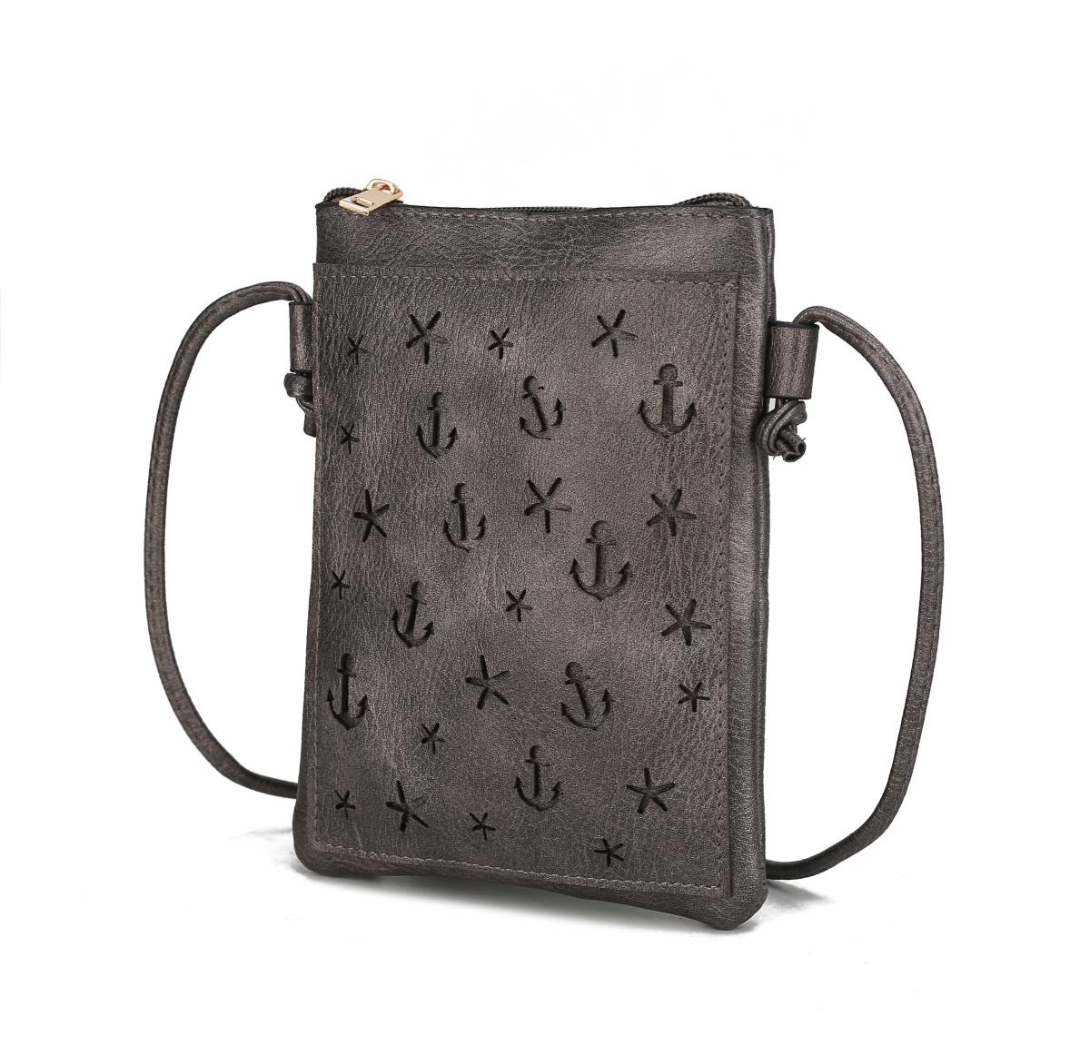 Picture of MKF Collection by Mia K. MKF-HG180GRY Lyra Crossbody Bag