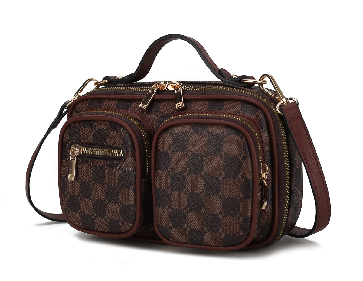 Picture of MKF Collection by Mia K MKF-2690COF Jolene Crossbody Bag, Coffee