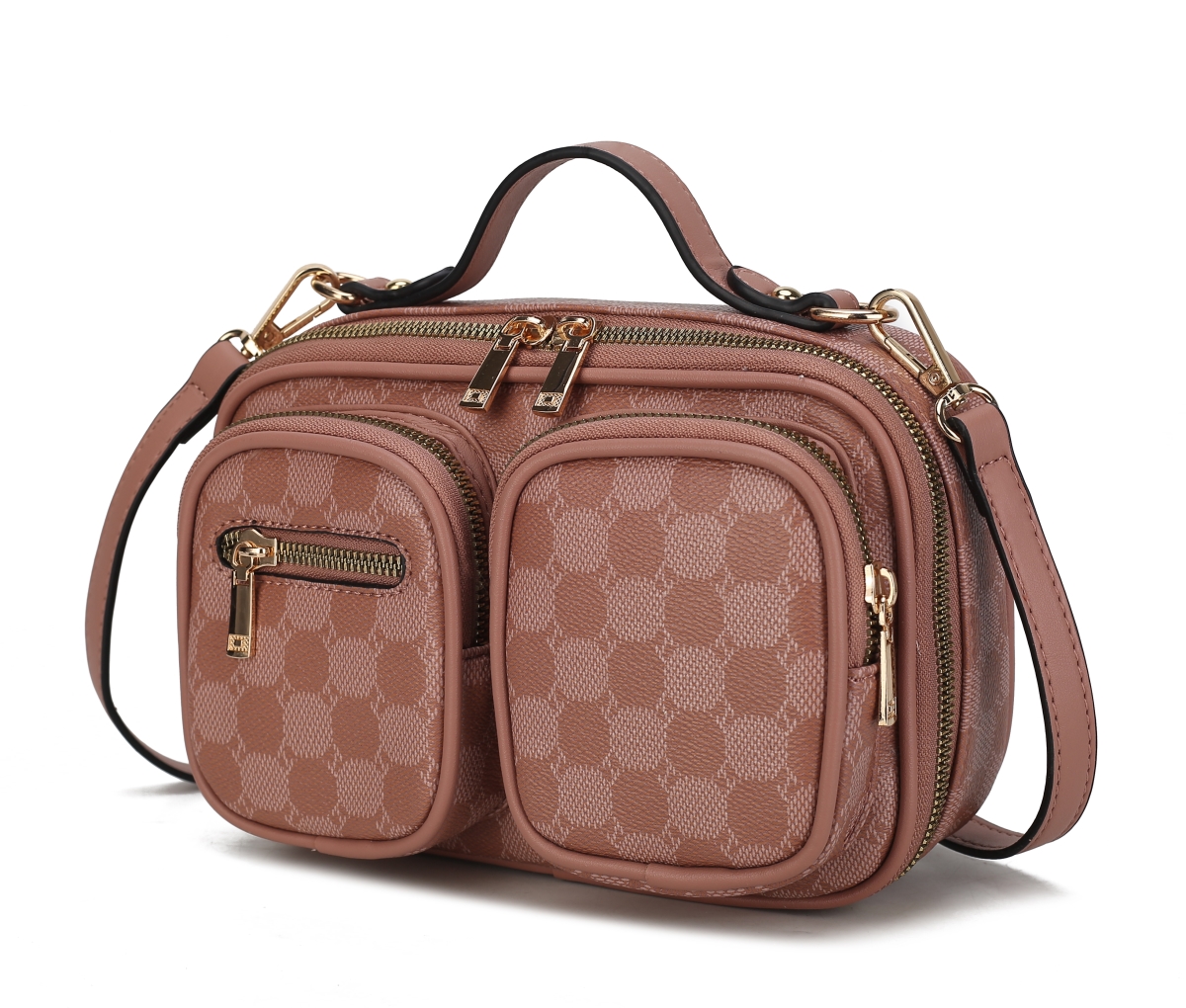 Picture of MKF Collection by Mia K MKF-2690MV Jolene Crossbody Bag, Mauve