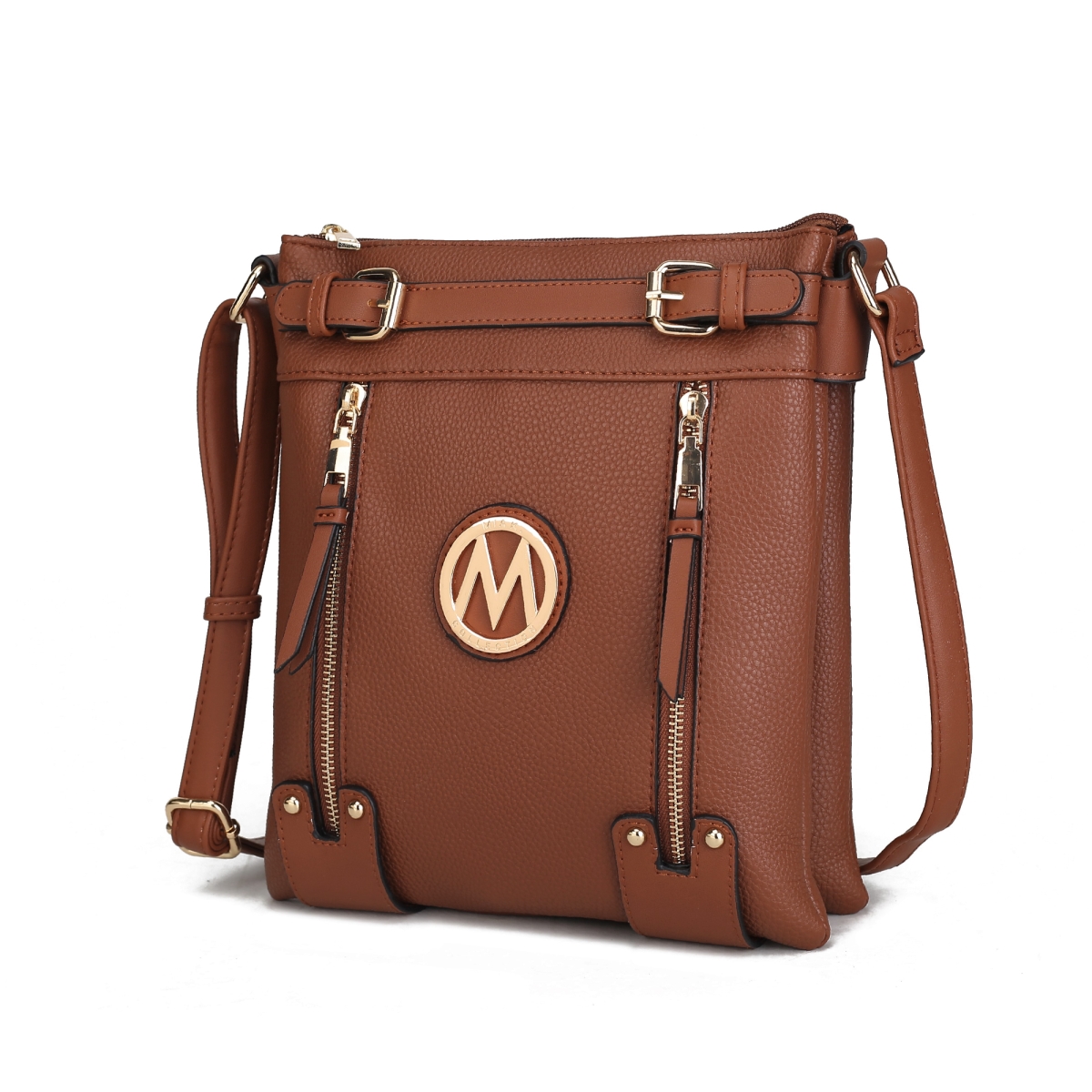 Picture of MKF Collection MKF-L137BR  Lilian Crossbody Bag by Mia k