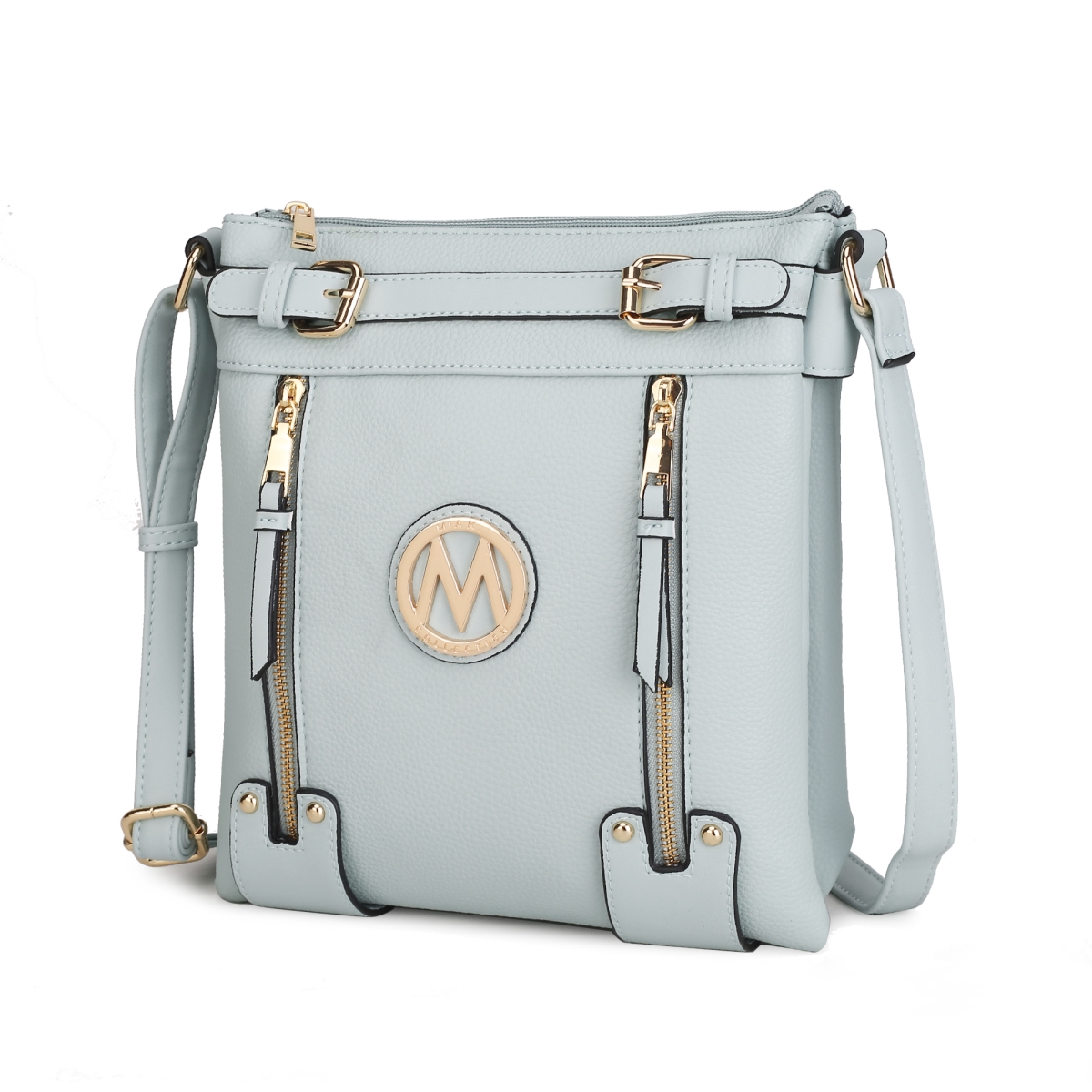 Picture of MKF Collection MKF-L137LBLU  Lilian Crossbody Bag by Mia k