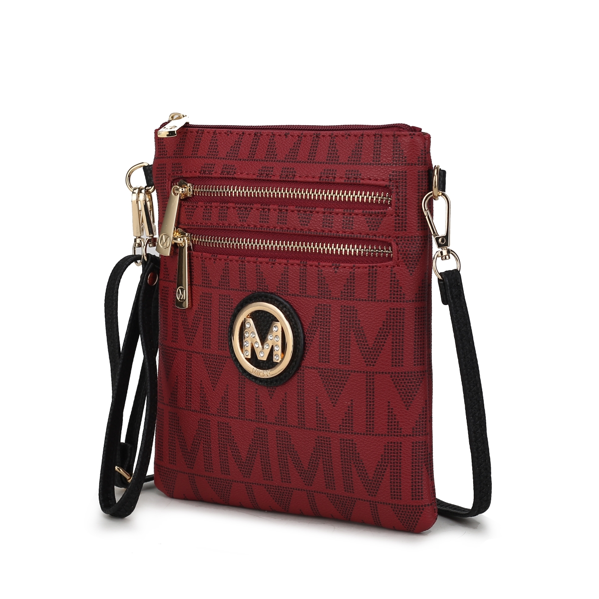 Picture of MKF Collection by Mia K. MKF-BM3344BRG Charley Milan M Signature Crossbody