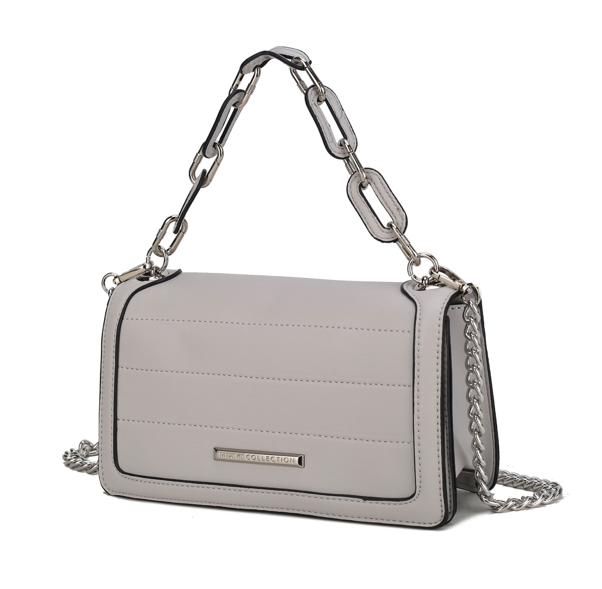 Picture of MKF Collection by Mia K. MKF-L132LGRY Dora Crossbody Bag