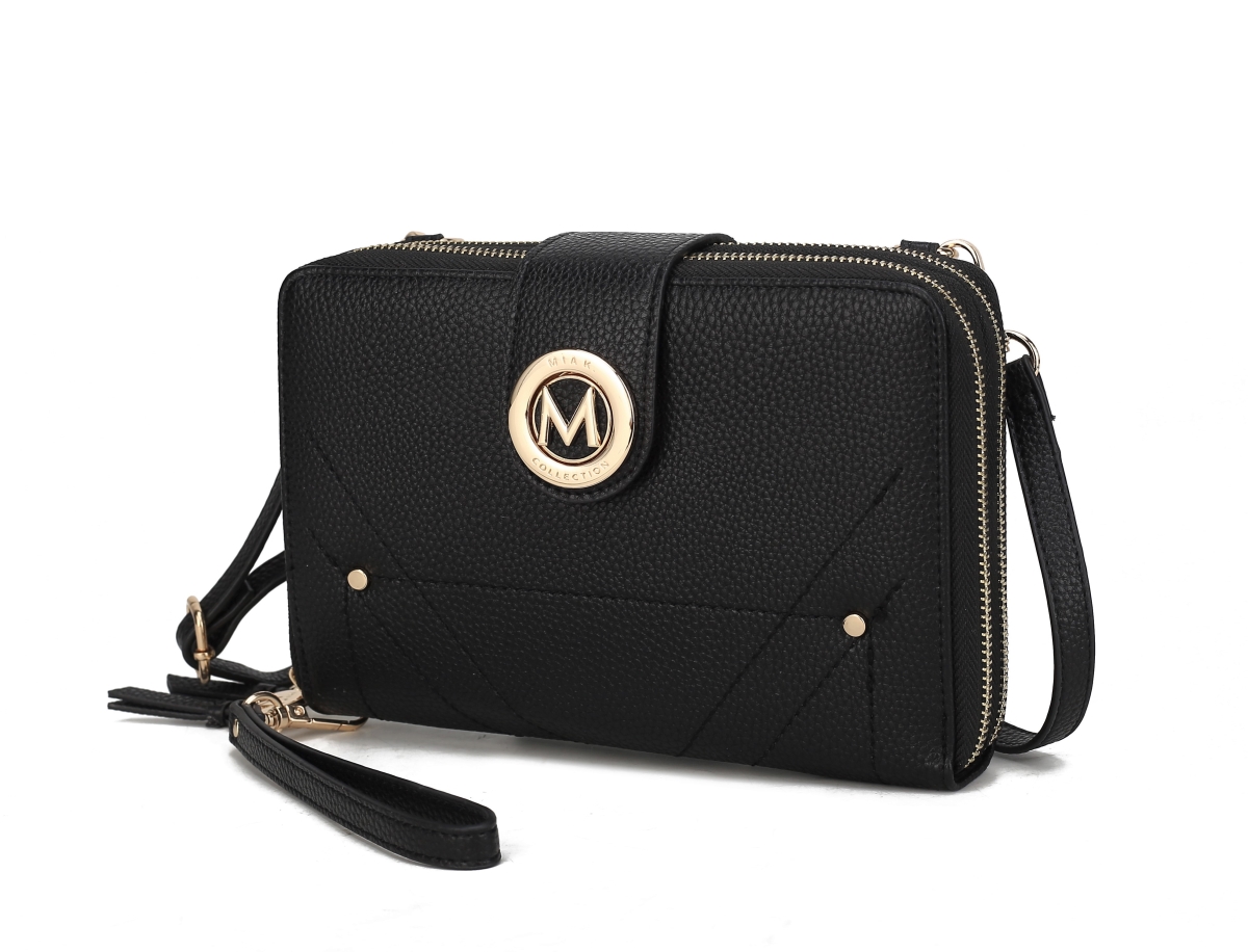 Picture of MKF Collection MKF-WOS100BK Sage Cell-phone - Wallet Crossbody Bag with Optional Wristlet by Mia K.