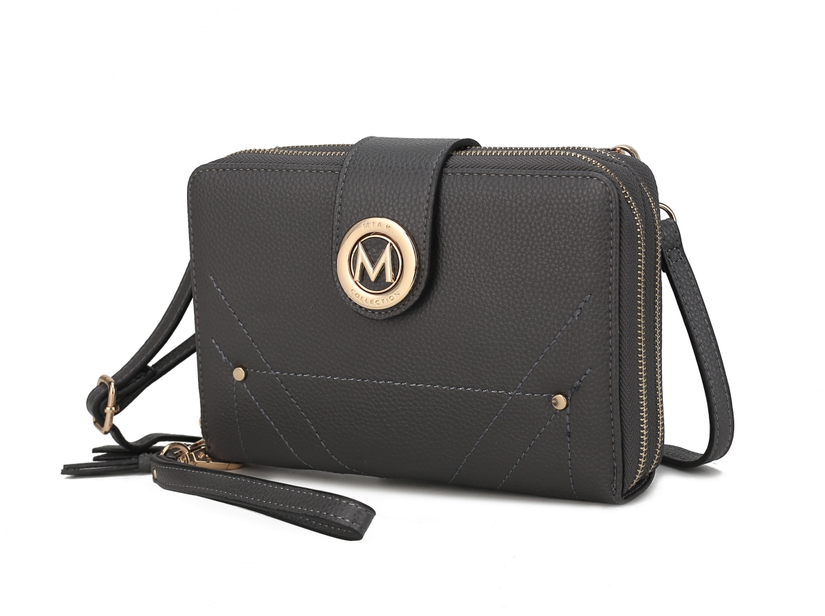 Picture of MKF Collection MKF-WOS100CRC Sage Cell-phone - Wallet Crossbody Bag with Optional Wristlet by Mia K.