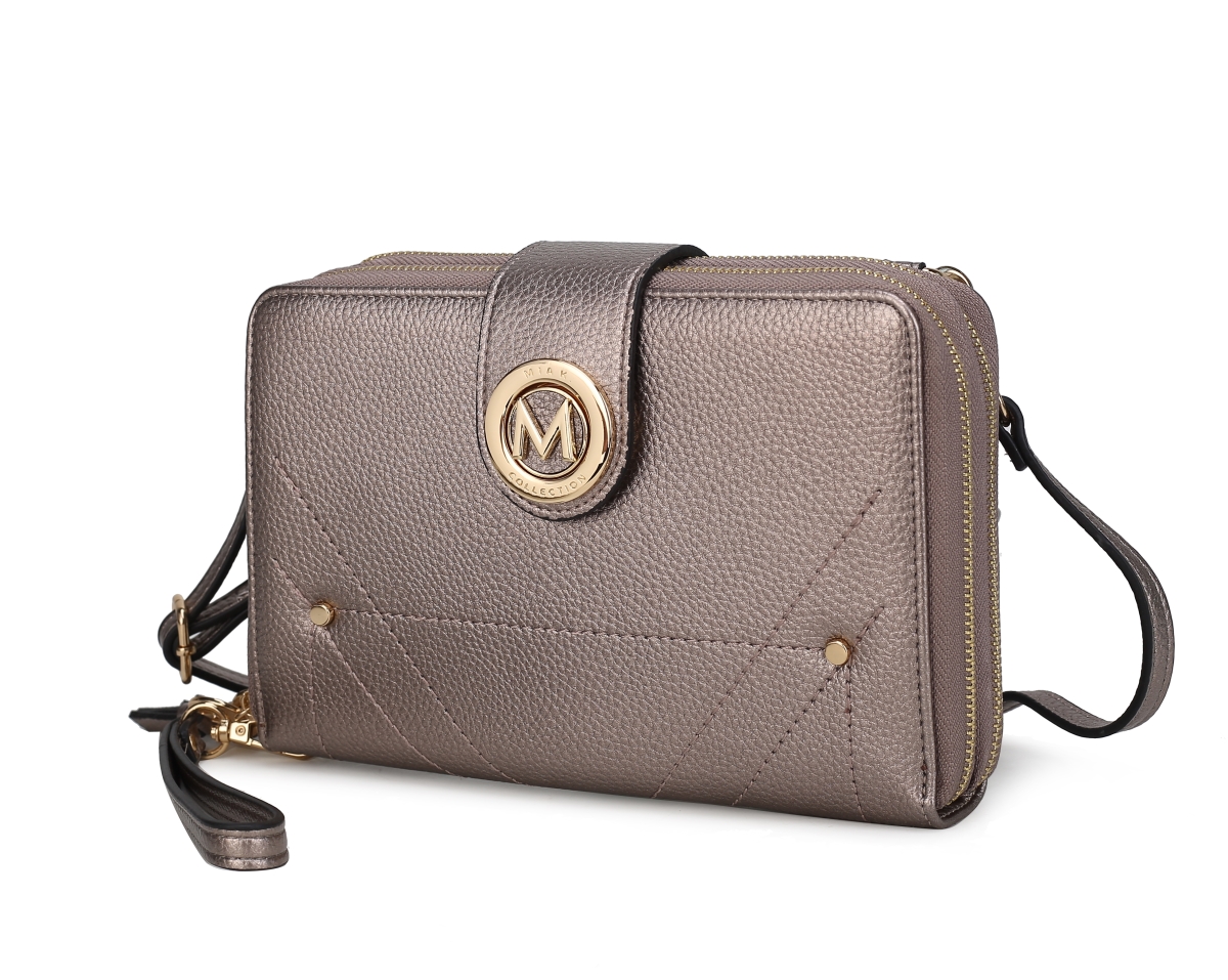 Picture of MKF Collection MKF-WOS100PW Sage Cell-phone - Wallet Crossbody Bag with Optional Wristlet by Mia K.