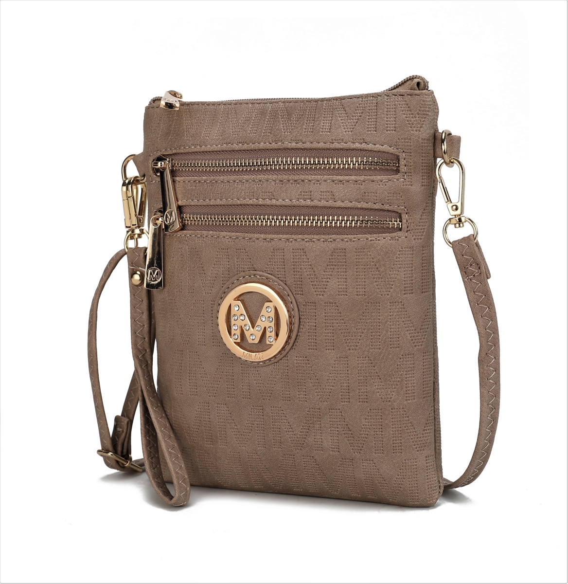 Picture of MKF Collection by Mia K. MKF-PU7793TP Andrea Milan M Signature Crossbody