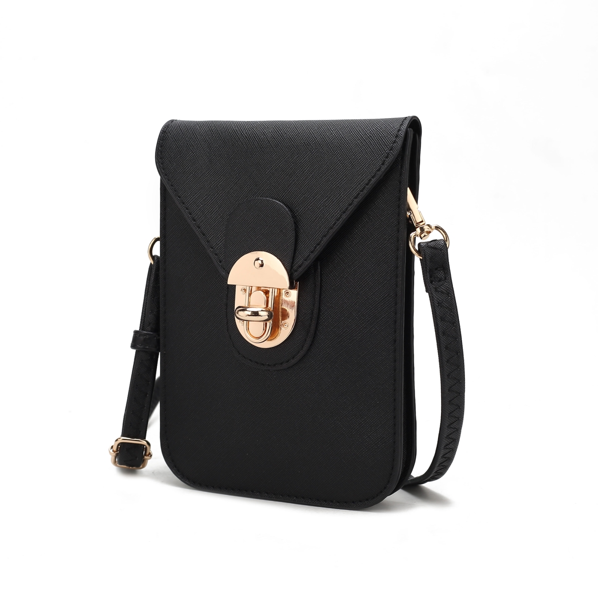 Picture of MKF Collection by Mia K. MKF-SF-X87069BK Havana Smartphone Crossbody Bag